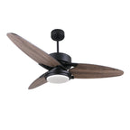 MADDOX 52 inch 3-Blade Ceiling Fan with LED Light Kit & Remote Control - Black/Barnwood