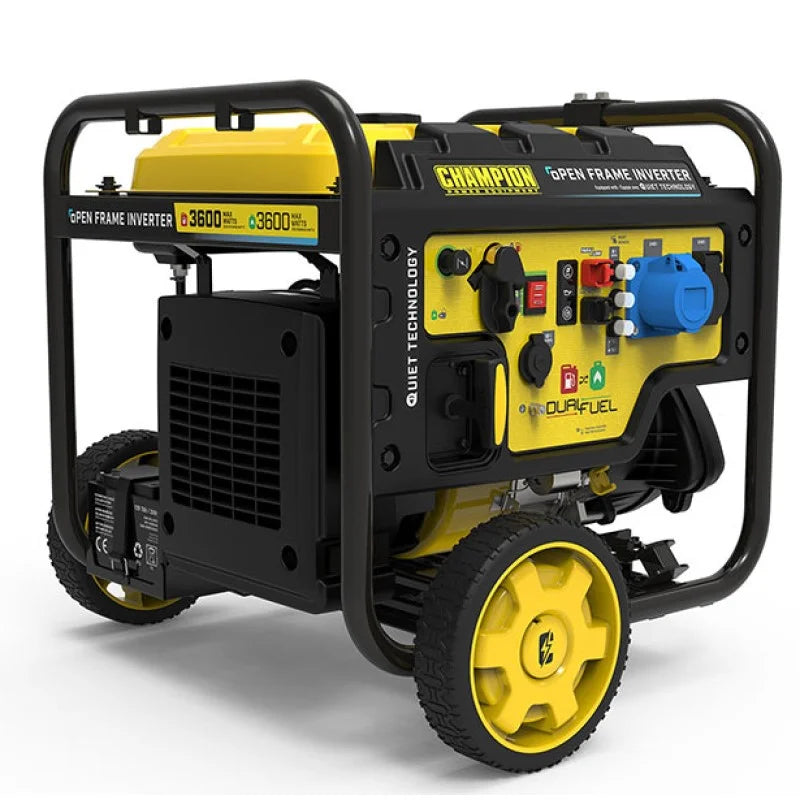 Champion CPG4000DHY 3600W Open Frame Petrol Inverter Generator with Remote Start