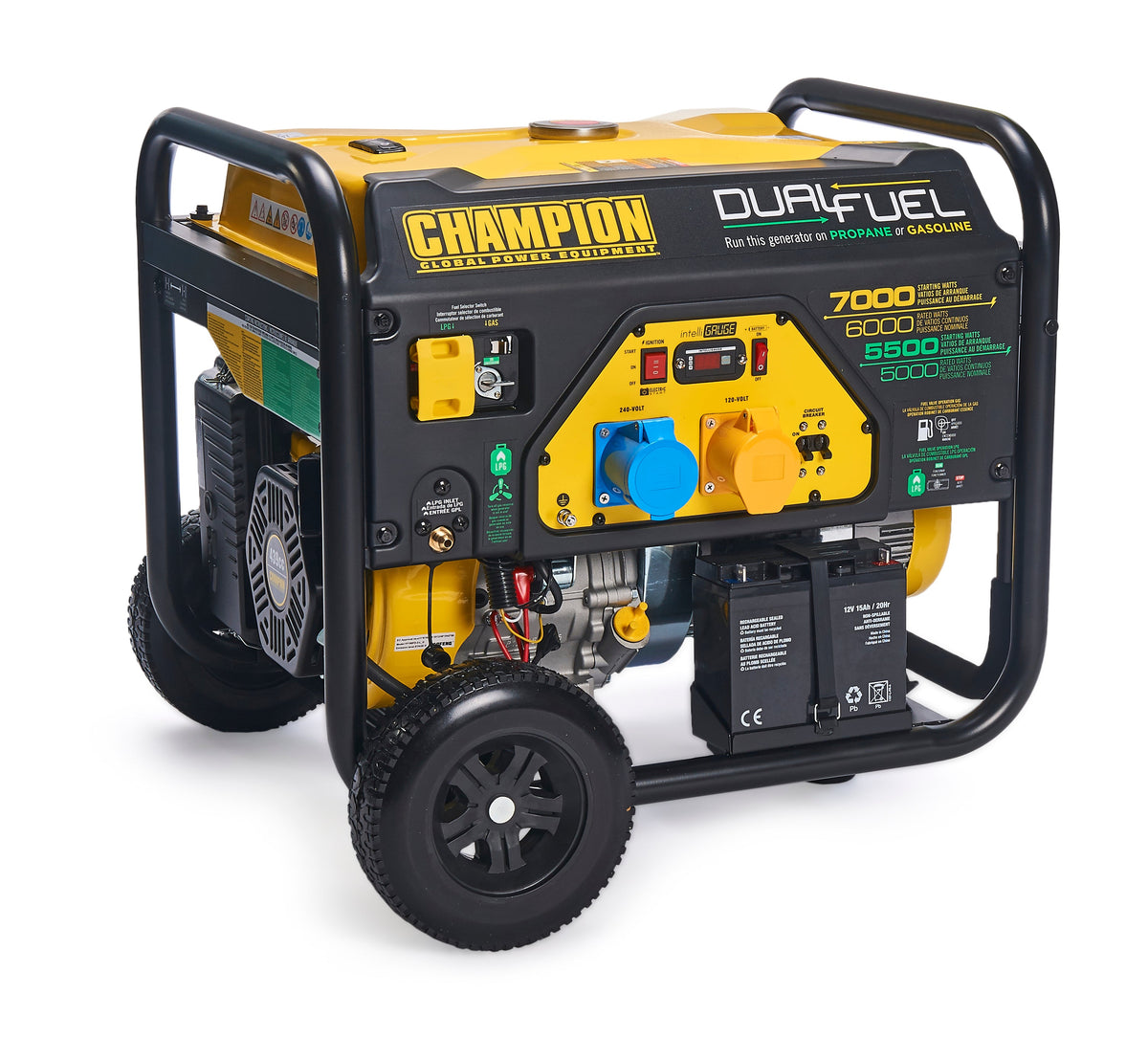 Champion CPG7500E2-DF 7000 Watt LPG Dual Fuel Generator With Electric Start