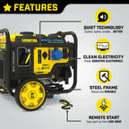 Champion 3600 Watt Digital Hybrid Frame Type Inverter Dual Fuel