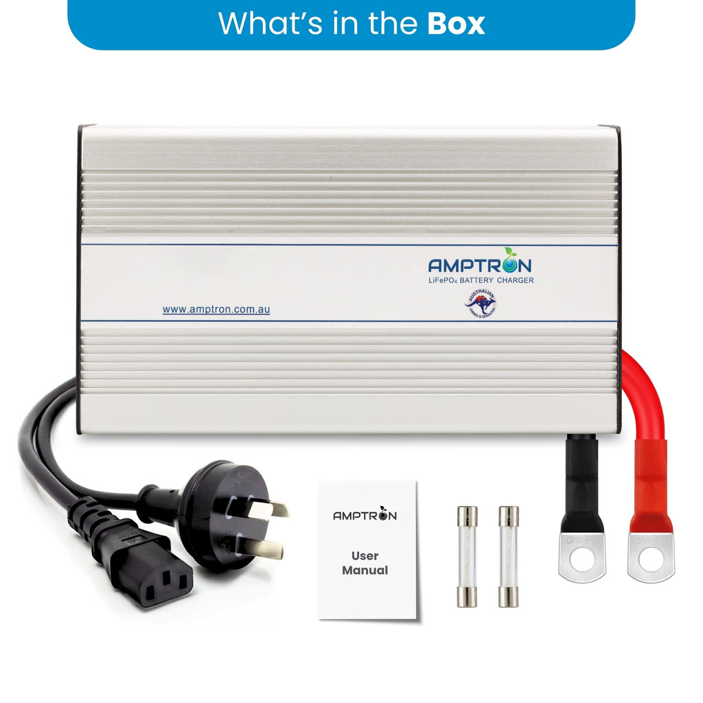 Amptron 12V 15A AC-DC Lithium LiFePO4 Battery Charger