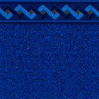 18' Round Midnight Sapphire Mosaic Above Ground Unibead Pool Liner - 35ga Premium Gauge - 52" Wall Height
