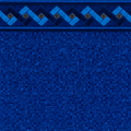 33' Round Midnight Sapphire Mosaic Above Ground Unibead Pool Liner - 35ga Premium Gauge - 52" Wall Height