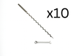 IntegraRack IR EarthScrew Mounting Kit (10 Pack/5 Mounts) 30" For BallastRack Frames