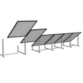 IntegraRack IR-40FSAC BallastRack Solar Module Ground Mount | Fixed Adjustable Angle | Black Composite & Zinc Electroplated Steel