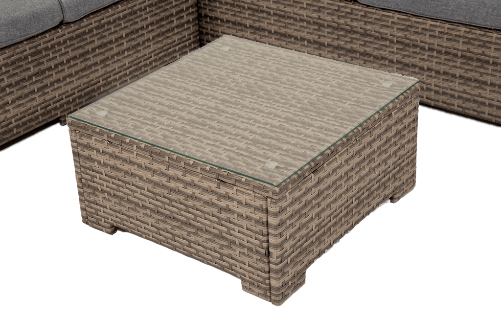 Chesterton Grey 5 Seater Polyrattan Corner Garden Sofa Set