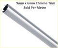 TSEC-241C Premium Chrome PVC Edge Trim – Flexible Bright Chrome Self Grip Trim (Up to 5mm Panel Fit)