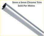 TSEC-241C Premium Chrome PVC Edge Trim – Flexible Bright Chrome Self Grip Trim (Up to 5mm Panel Fit)