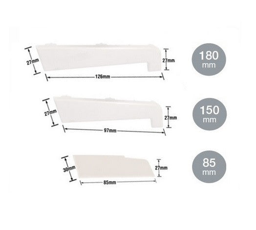 Window and Door Cill End Caps (Pair) - Various Sizes/Colours