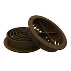 70mm Round Soffit Air Vents - Upvc Push in Roof Disc Vent (10 Pack)