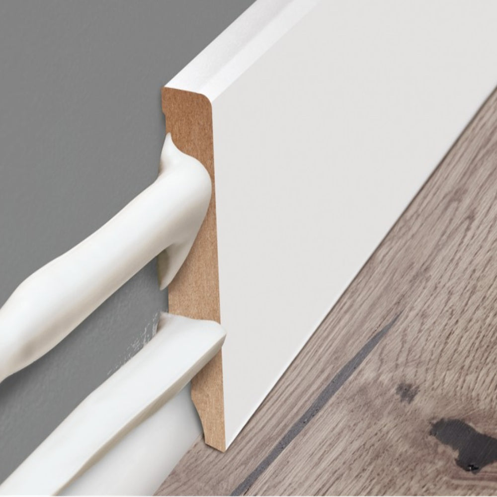 Primed White MDF Skirting Board 2.2m