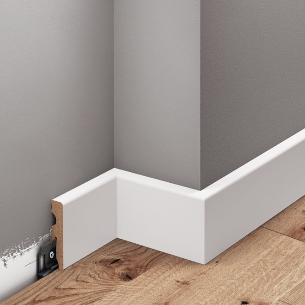 Primed White MDF Skirting Board 2.2m