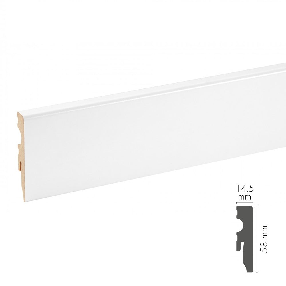 White Primed MDF Skirting Board