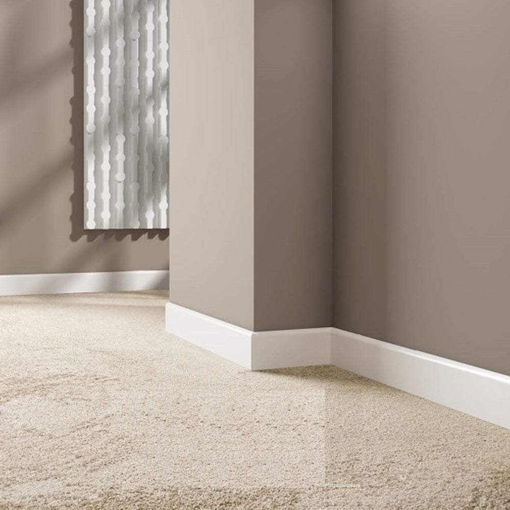Primed White MDF Skirting Board 2.2m