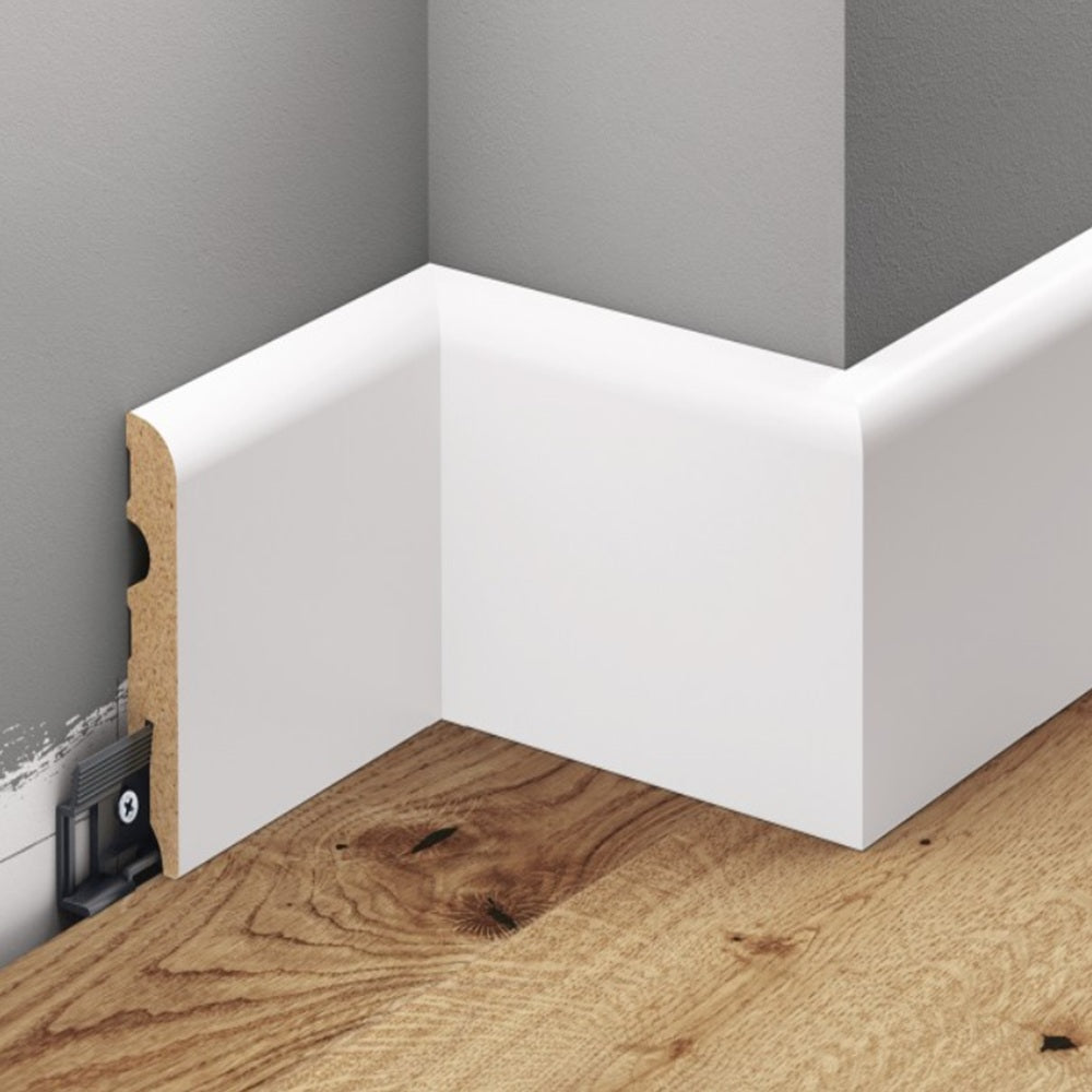 Primed White MDF Skirting Board 2.2m