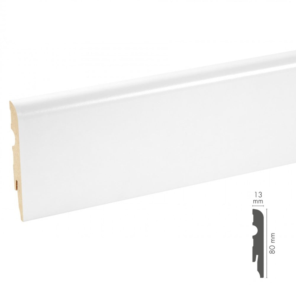 White Primed MDF Skirting Board