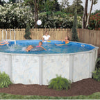 21' Round 5" Steel Frame Coastal Pool & Bundle | 48"