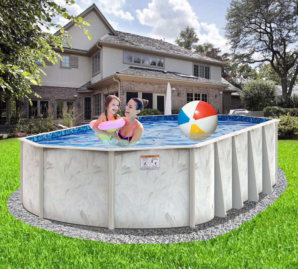 12' x 18' x 54" Coastal 5" Steel Frame Oval Pool Only