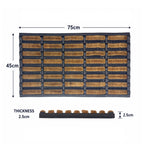 Rubber and Coir Scraper Door Mat