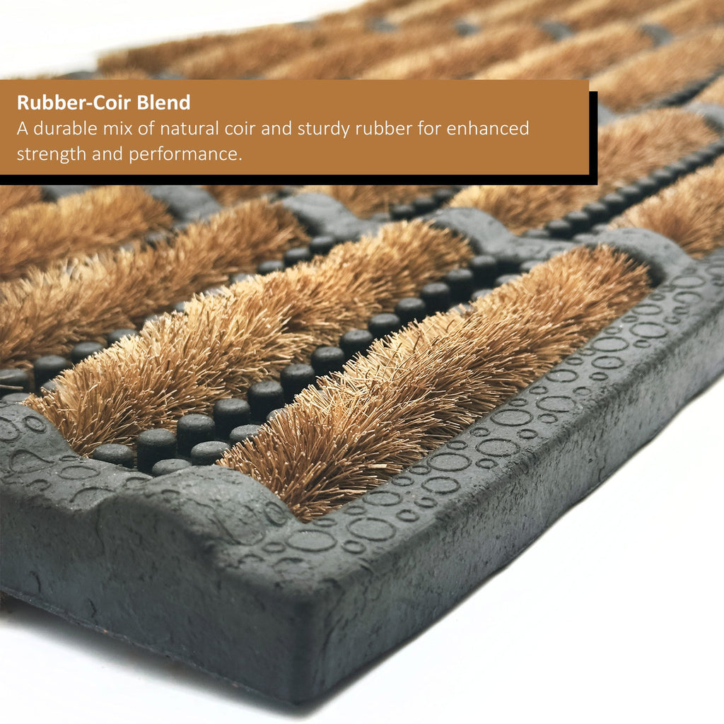 Rubber and Coir Scraper Door Mat