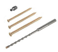 Concrete Frame Screw Pack - 100 Screws with SDS Drill Bit