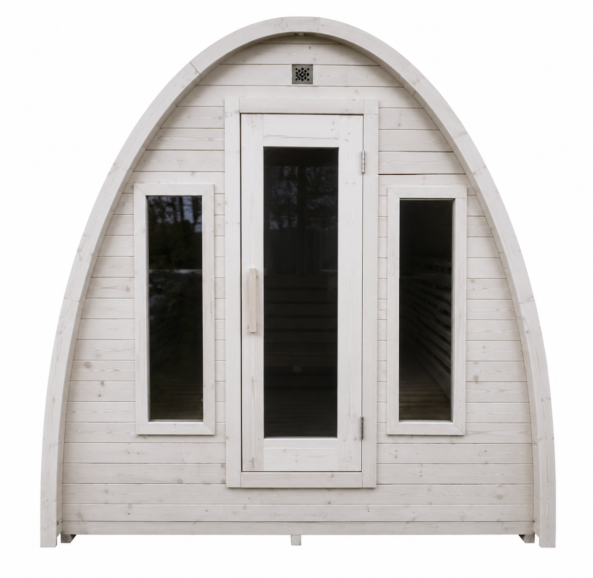 Outdoor Pod Sauna with Wood Burning Stove — Red Cedar / Thermo Wood / Pine | 2-6 Person