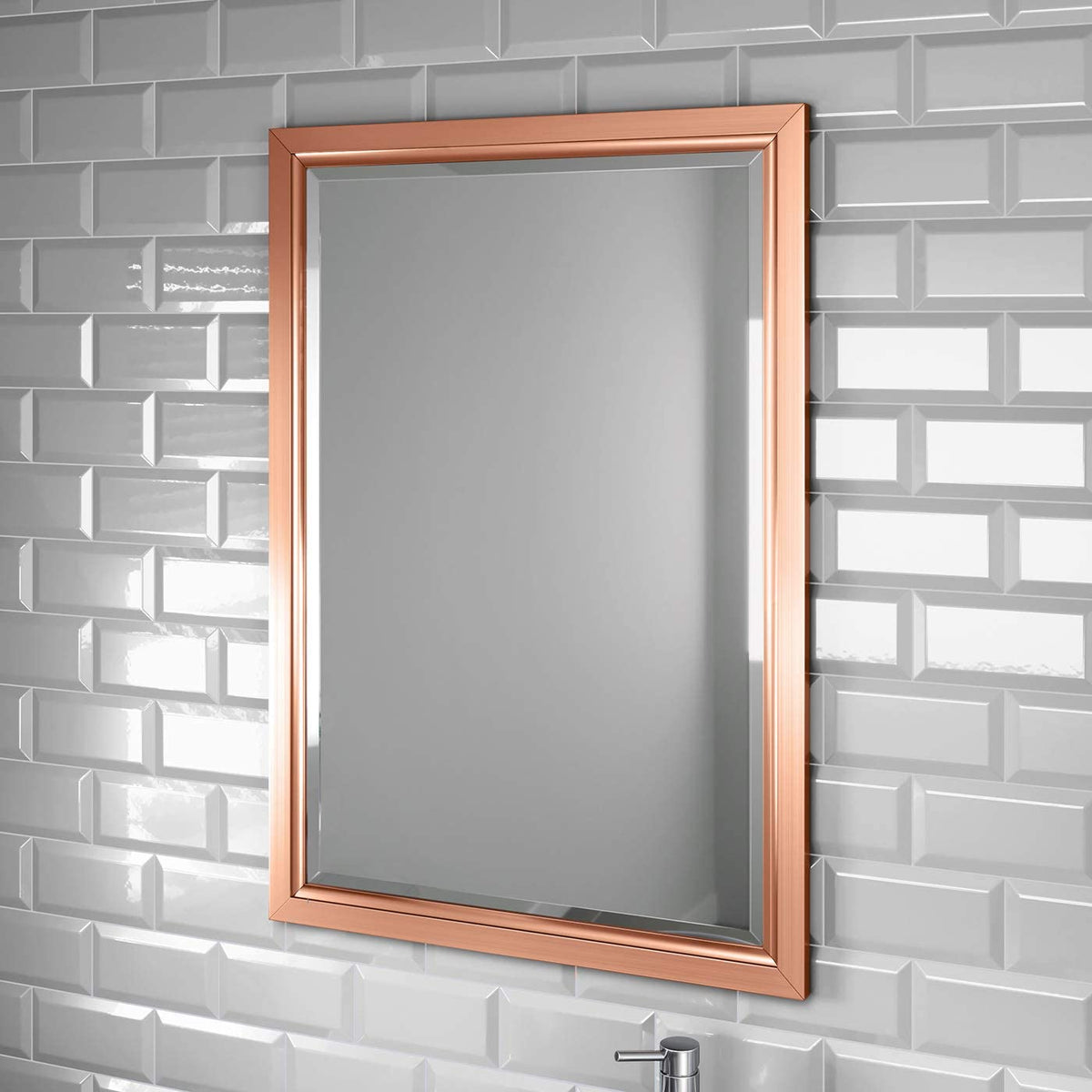 Mirana Framed Non Illuminated Mirror - Copper