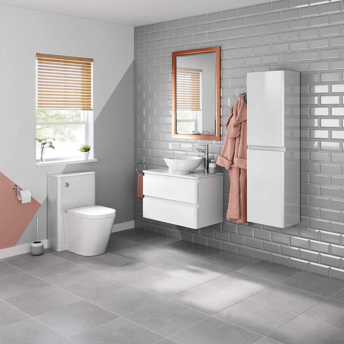Mirana Framed Non Illuminated Mirror - Copper