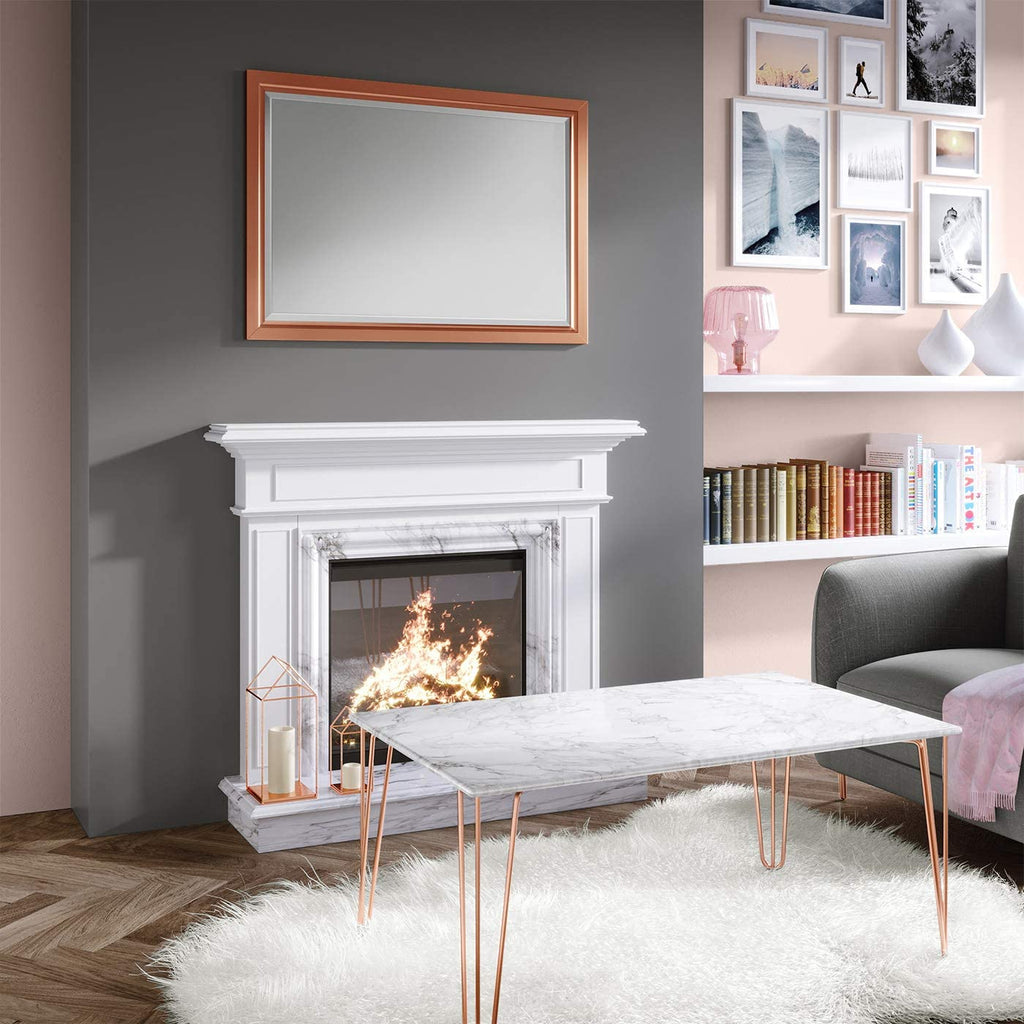 Mirana Framed Non Illuminated Mirror - Copper