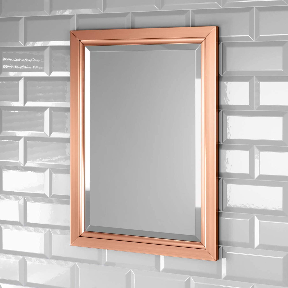 Mirana Framed Non Illuminated Mirror - Copper