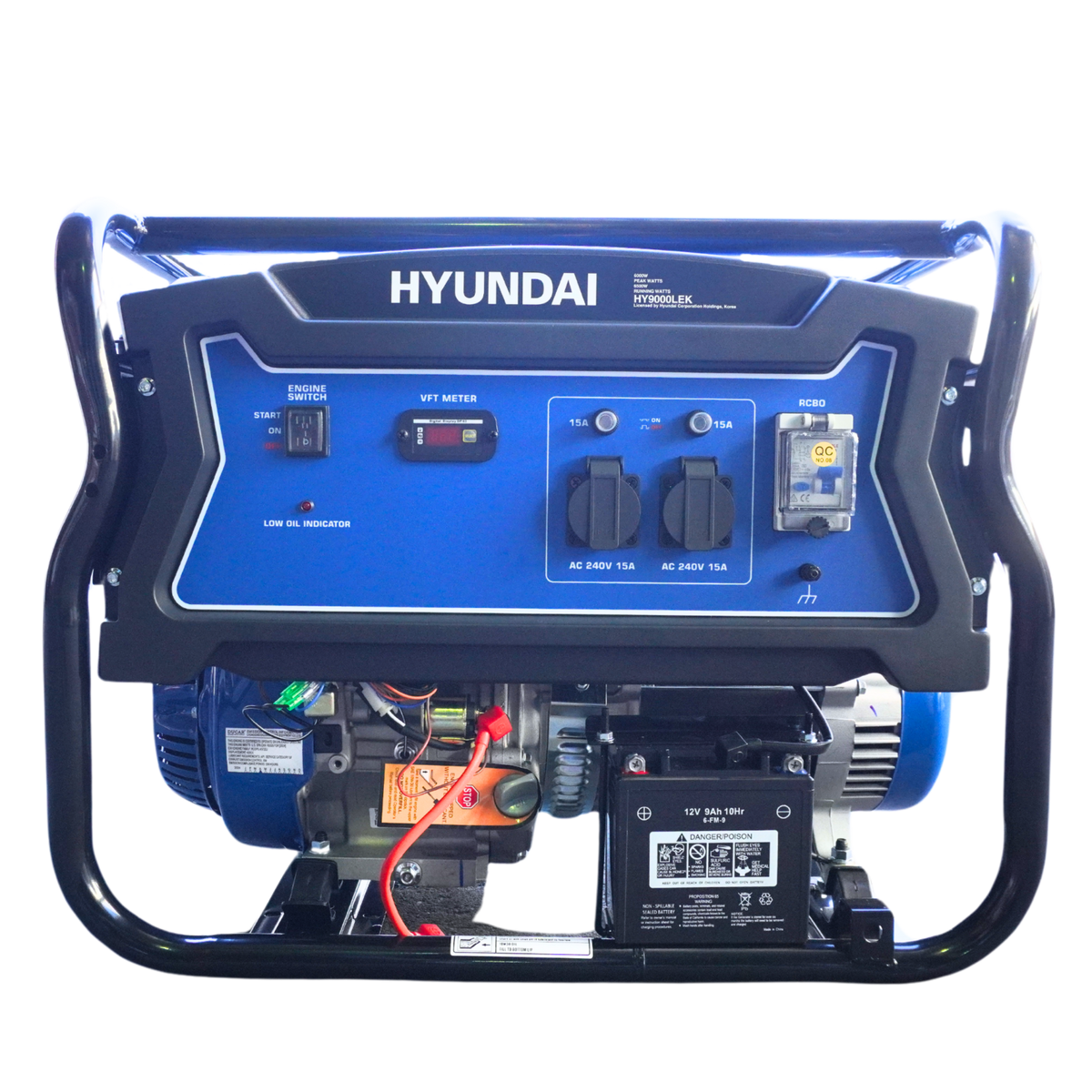 Generator | Hyundai | 8kVA Electric Start LRT Wheels