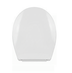 Basics Modern Round Soft Close Toilet Seat - White