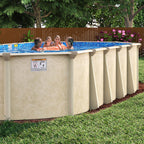 18' x 33' Oval 7" Steel Frame Coral Sea Pool & Bundle | 52" or 54"
