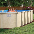 15' x 26' Oval 7" Steel Frame Coral Sea Pool & Bundle | 52" or 54"