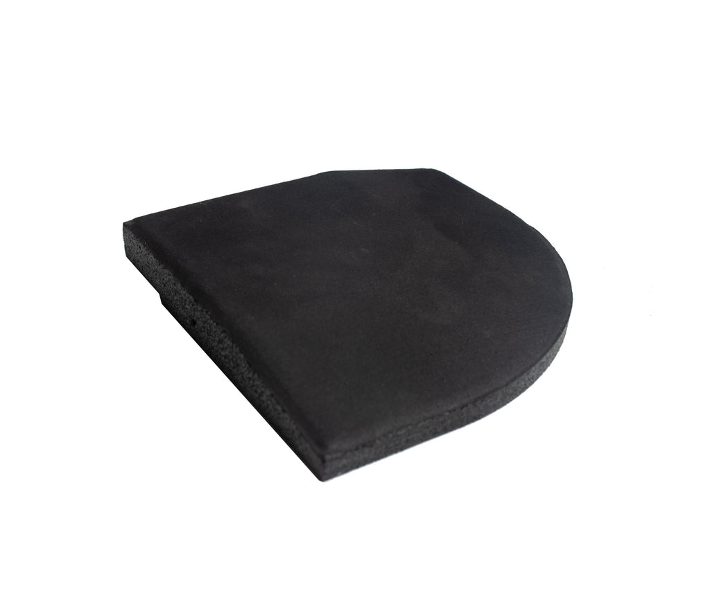Black SBR Interlocking Rubber Gym Flooring with Connectors (1m x 1m) (30mm)