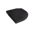 Black SBR Interlocking Rubber Gym Flooring with Connectors (1m x 1m) (30mm)