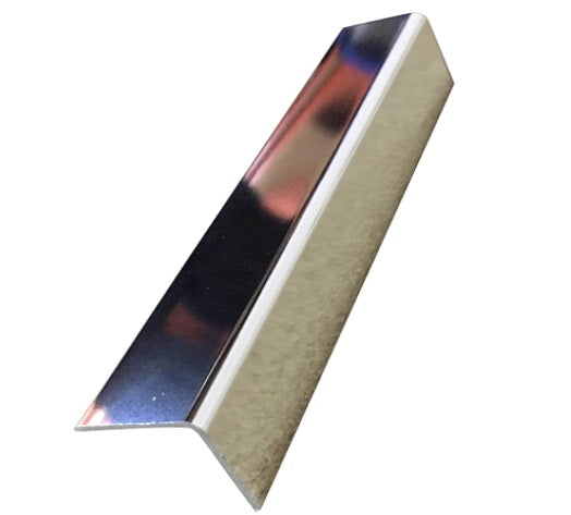 Chrome External Corner - Decorative Cladding 20mm x 20mm Trim