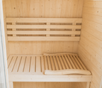 Outdoor Cube Sauna with Full Glass Panel — Thermo Pine Wood | 1-2 Person