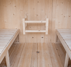 Outdoor Panoramic Cube Sauna — Red Cedar / Thermo Pine Wood | 2-6 Person