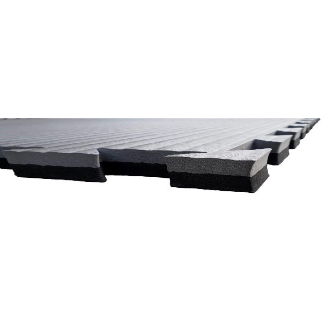Morgan Tatami Jigsaw Interlocking Floor Mats 2cm Grey Black (1/10/50/100pcs)