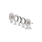 CRL Chrome Plated Brass 5-5/16" No-Draft Speak-Thru - 549