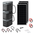 EcoFlow Delta 2 Max With 2 Extra Batteries 6144Wh 2400W LiFePO4 Solar Generator
