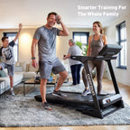 DeerRun X50 18% Auto Incline Big Screen AI Coach Smart Treadmill | 12.5 mph, 400 lbs Capacity