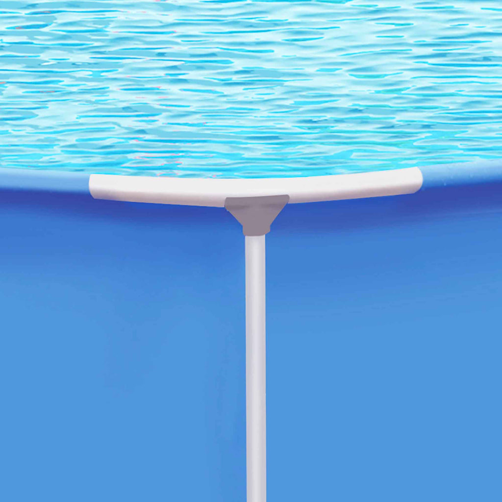 12ft Steel Frame Swimming Pool Round with Accessories, Blue - DL138