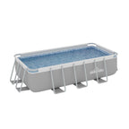 13ft Deluxe Steel Frame Swimming Pool Rectangular with Filter Pump - DL21