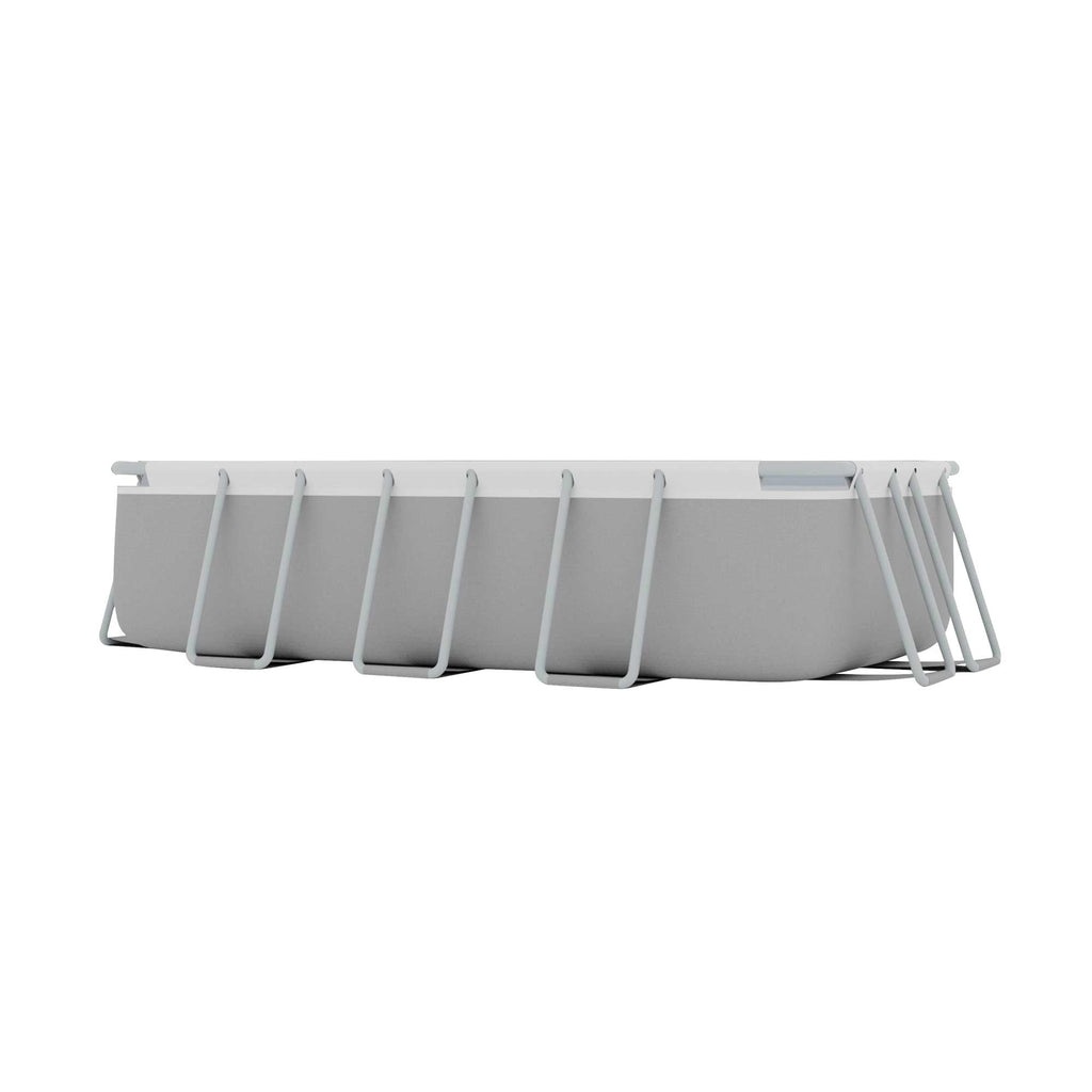 13ft Deluxe Steel Frame Swimming Pool Rectangular with Filter Pump - DL21