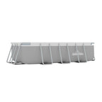 13ft Deluxe Steel Frame Swimming Pool Rectangular with Filter Pump - DL21