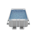 13ft Deluxe Steel Frame Swimming Pool Rectangular with Filter Pump - DL21