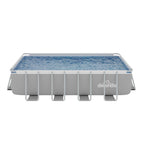 18ft Deluxe Steel Frame Swimming Pool, Rectangular with Filter Pump - DL22