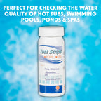 Dellonda Universal 3in1 Chlorine, PH & Alkalinity Test Strips Hot Tub, Spa, Pool - DL32